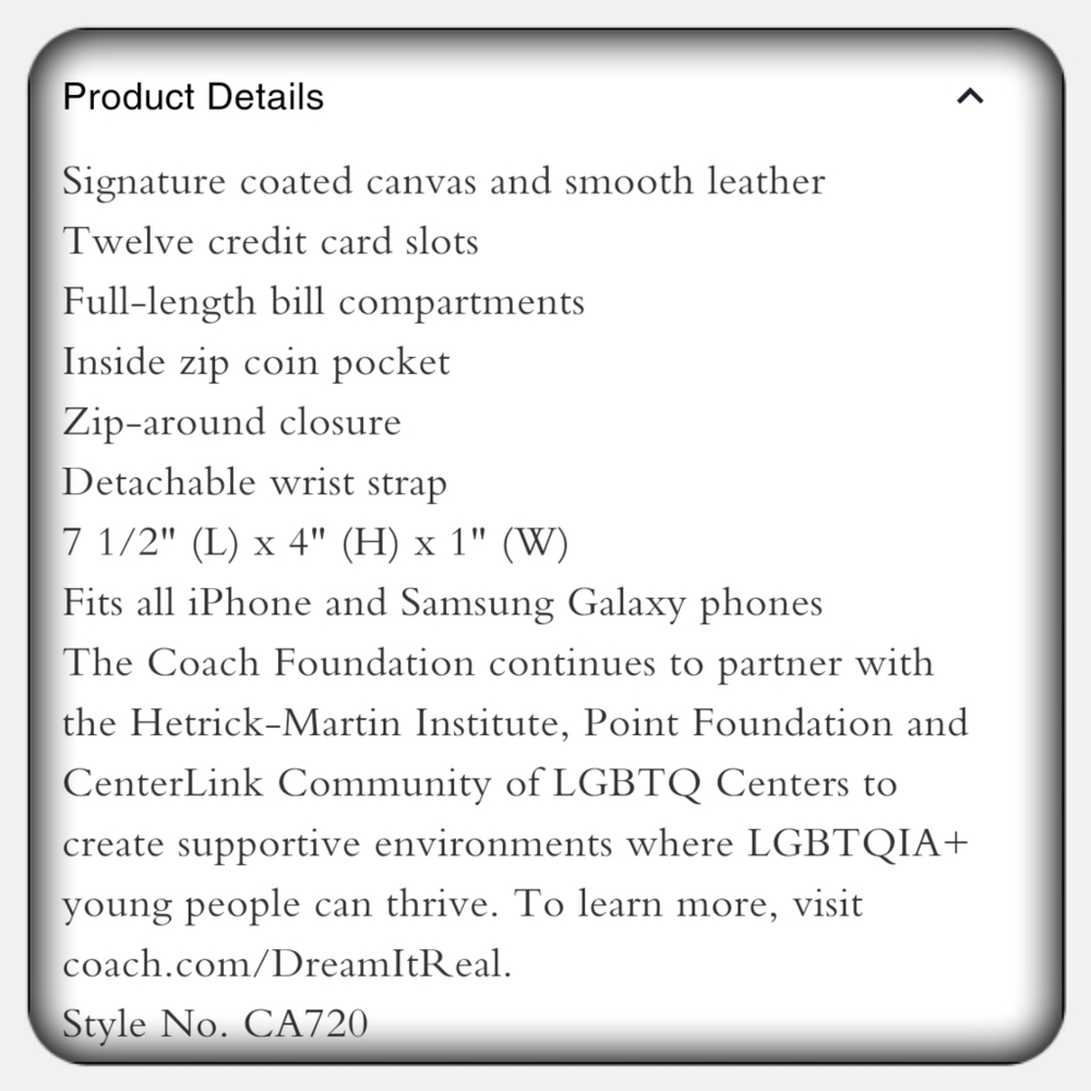 Limited Edition Coach Long Zip Around Wallet In Rainbow Signature Canvas - Picture 4 of 5